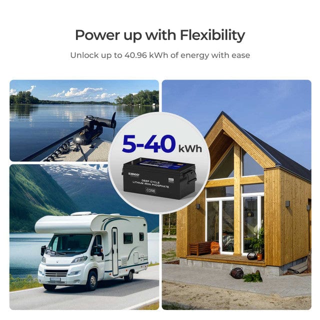 Renogy 24V 200Ah Core Series Deep Cycle Lithium Iron Phosphate Battery Batteries Renogy