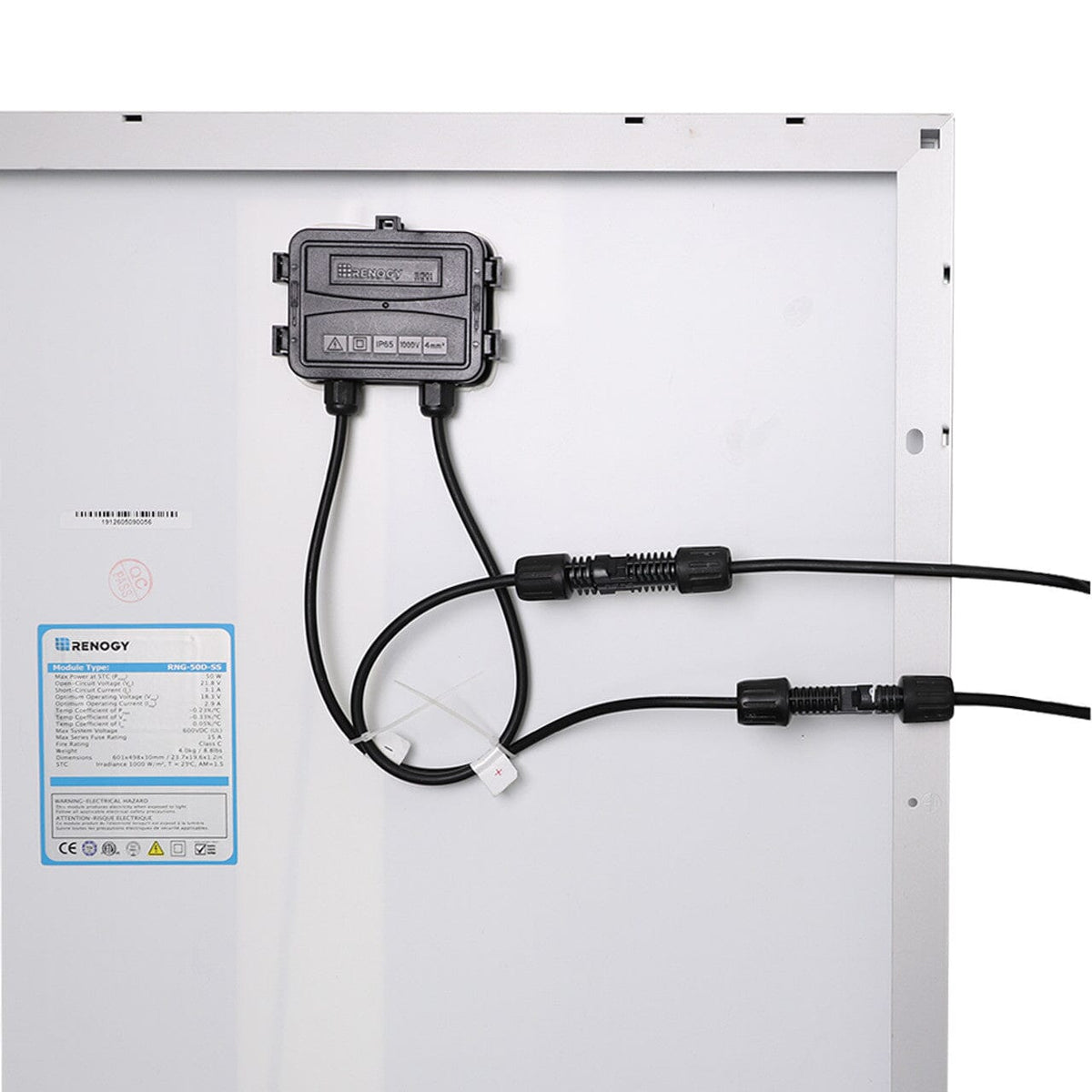 Renogy Solar Panel Extension Cable with Male to Female Solar Connectors (Single) Cable & Wire Renogy