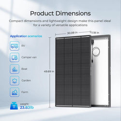 Renogy 200W ShadowFlux Anti-Shading N-Type Solar Panel Solar Panels Renogy