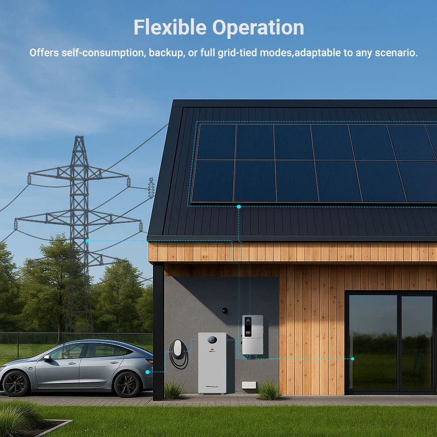 Sungold Power 12KW 48V All-in-one Hybrid Solar inverter | Whole Home Backup (200A)| SGS-12K18MAX