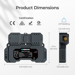 Renogy Battery Shunt 300 Battery Monitors & Shunts Renogy
