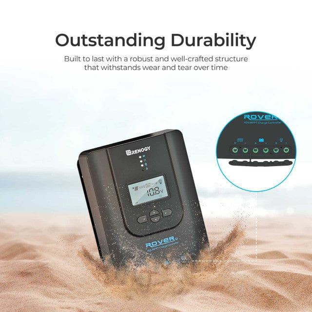 Renogy Rover Li 40 Amp MPPT Solar Charge Controller with Bluetooth Module Solar Charge Controllers Renogy