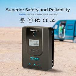 Renogy Rover Li 40 Amp MPPT Solar Charge Controller with Bluetooth Module Solar Charge Controllers Renogy