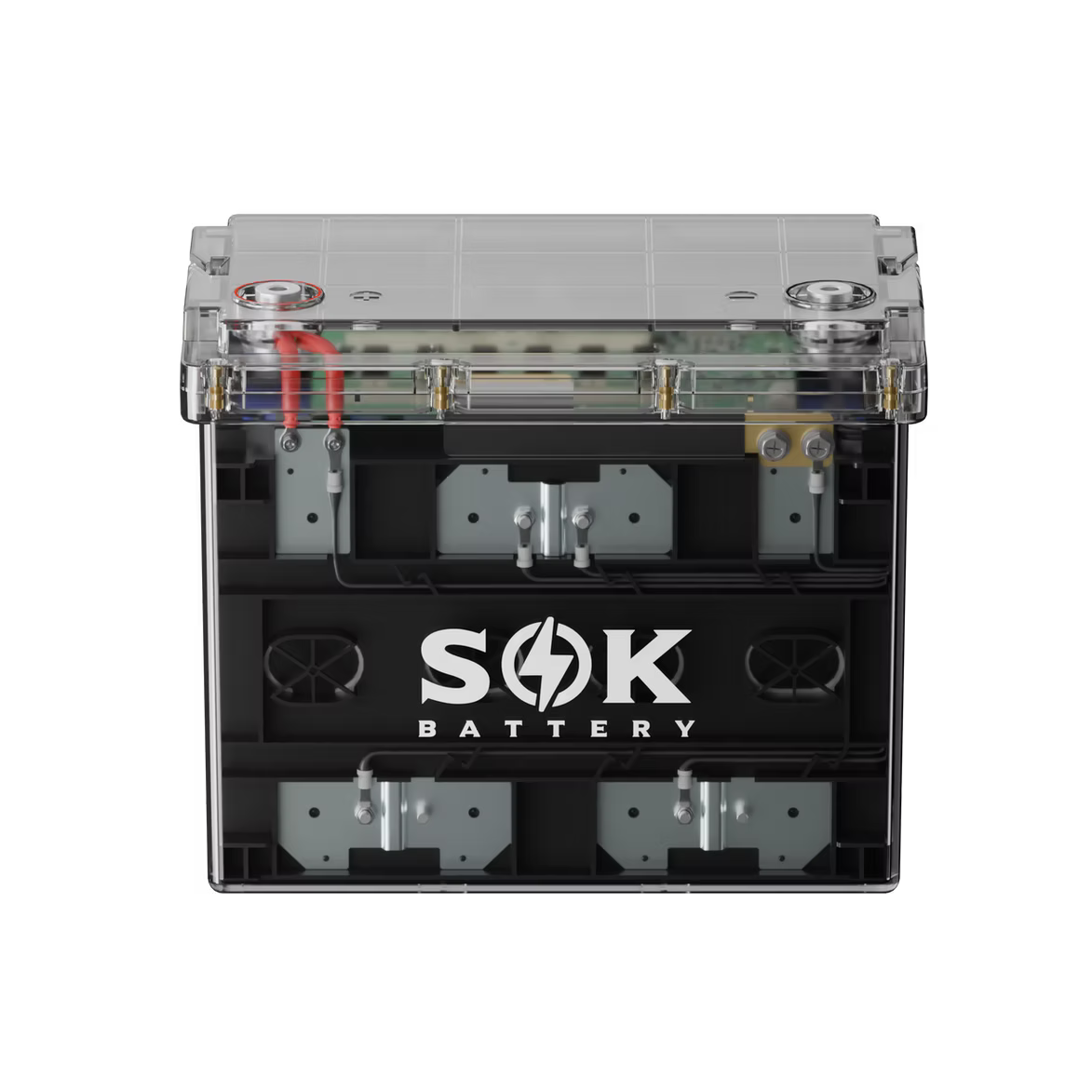 SOK Battery 12V100Ah LiFePO4 Battery Bluetooth, Clear Sealed Box