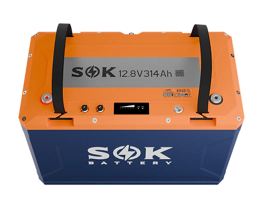 SOK Battery 12V 314Ah Lithium Iron Phosphate Battery With Built-in Heater & Bluetooth Batteries SOK Battery