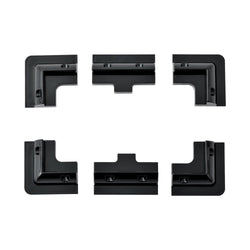 RICH SOLAR Corner Bracket Mounts | Set of 6 Brackets for Solar Panel Mounting | Designed for RICH SOLAR MEGA Series Solar Panels | Easy to Install Mounts RICH SOLAR Black