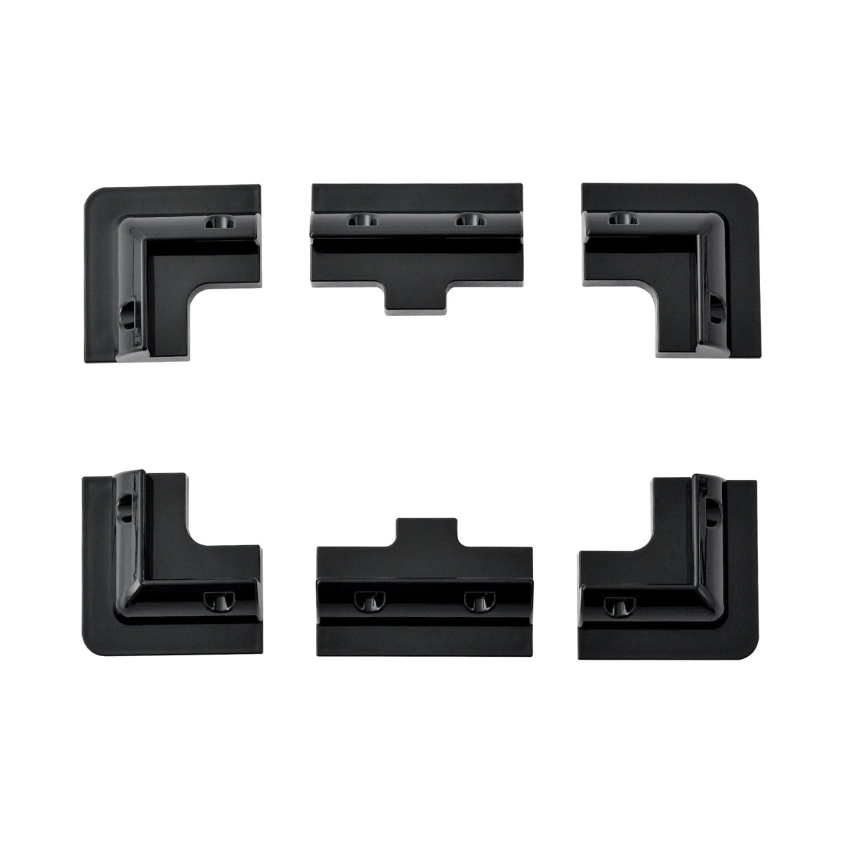 RICH SOLAR Corner Bracket Mounts | Set of 6 Brackets for Solar Panel Mounting | Designed for RICH SOLAR MEGA Series Solar Panels | Easy to Install Mounts RICH SOLAR Black