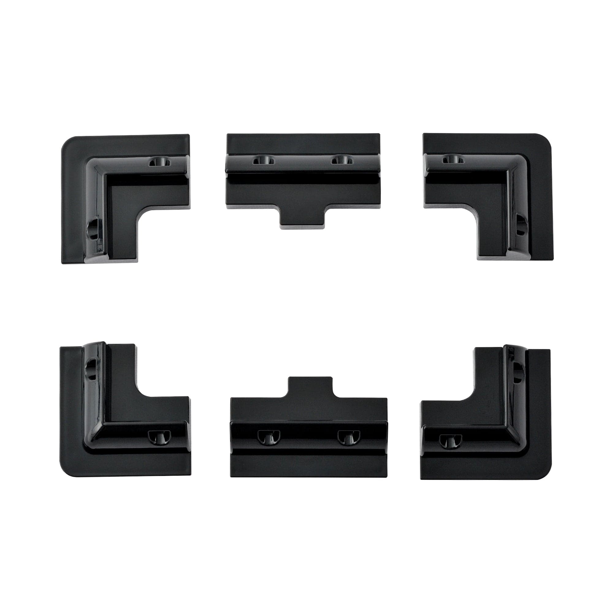 RICH SOLAR Corner Bracket Mounts | Set of 6 Brackets for Solar Panel Mounting | Designed for RICH SOLAR MEGA Series Solar Panels | Easy to Install Mounts RICH SOLAR Black