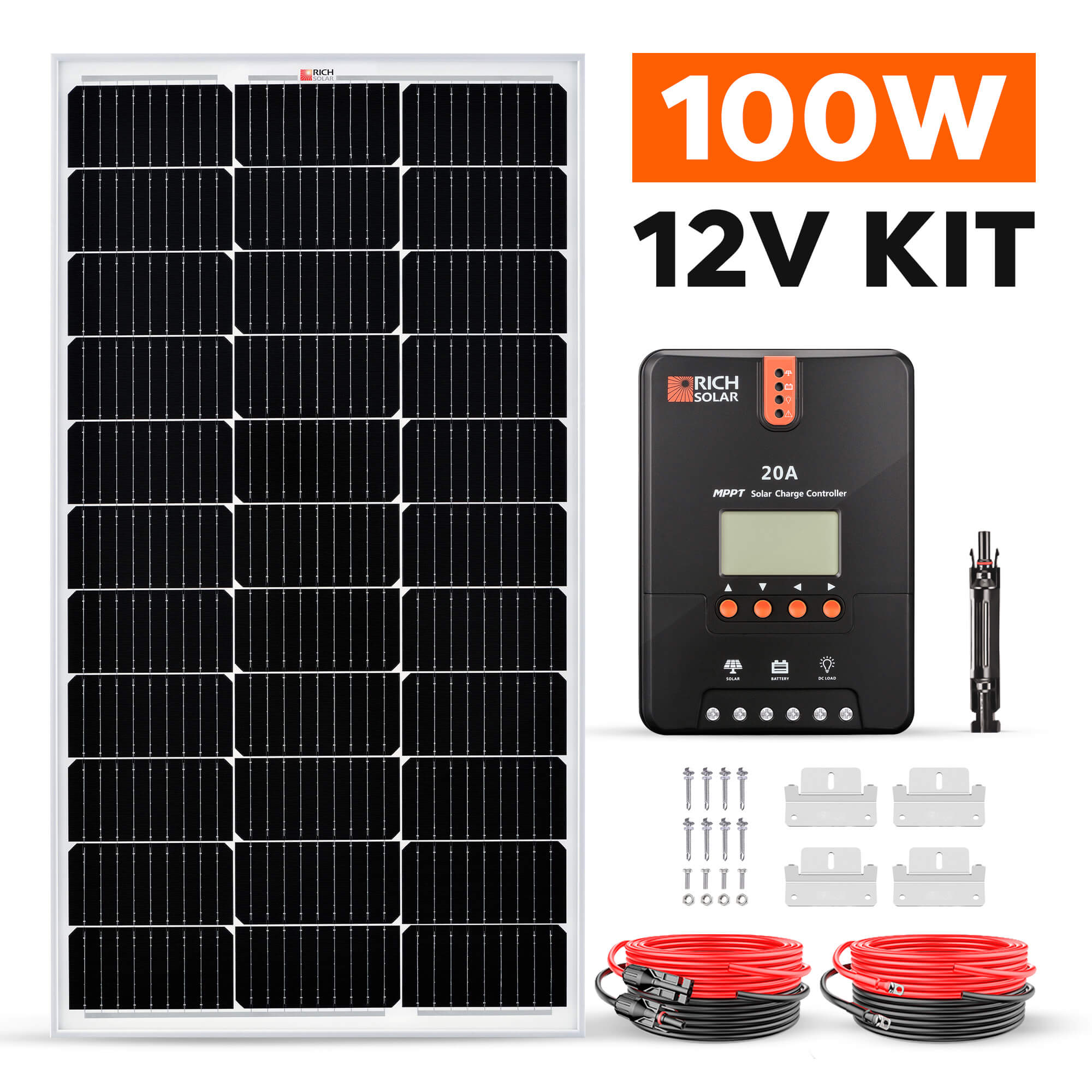 RICH SOLAR | 100 Watt Solar Kit Solar Kits Rich Solar