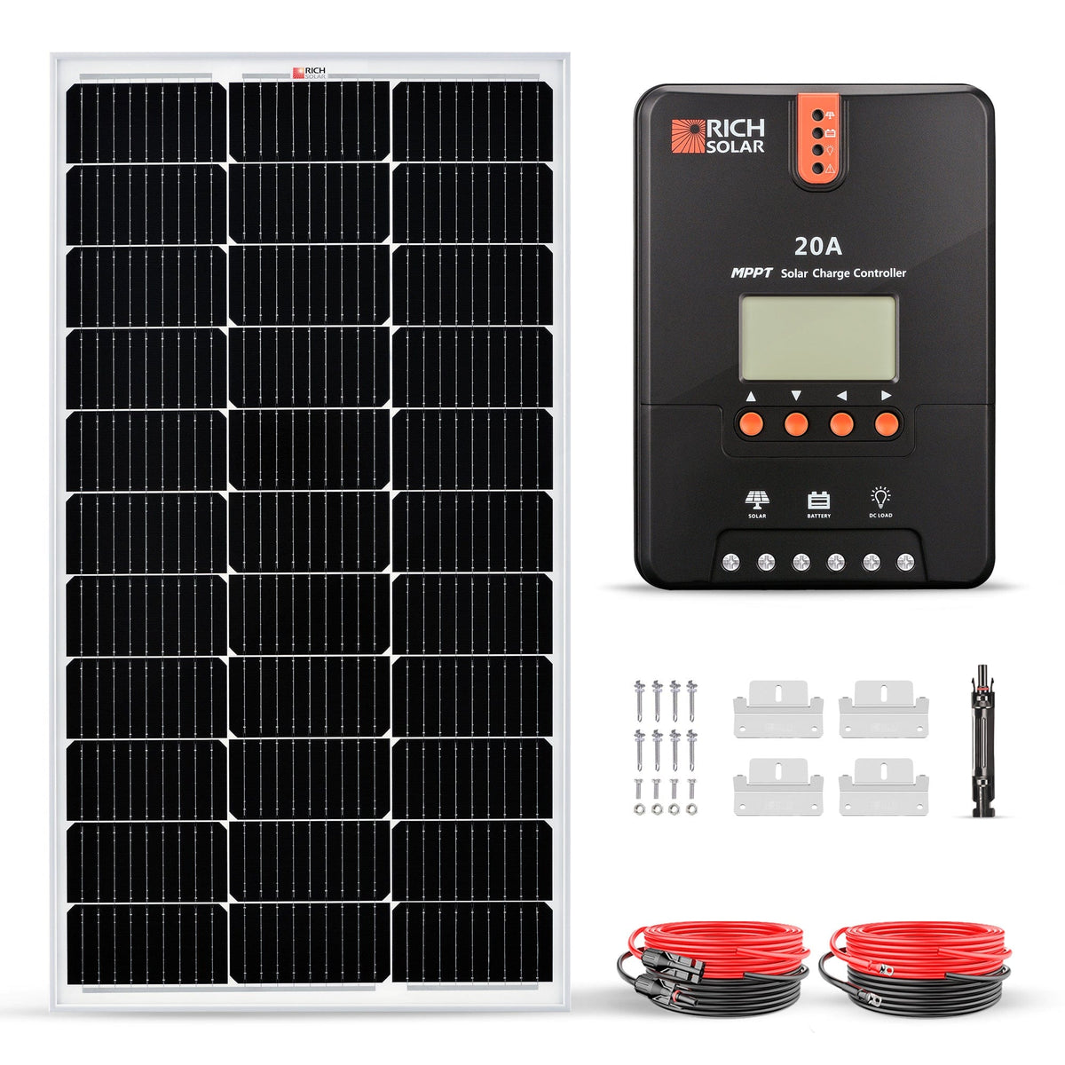 RICH SOLAR 100 Watt Solar Kit Solar Kits RICH SOLAR