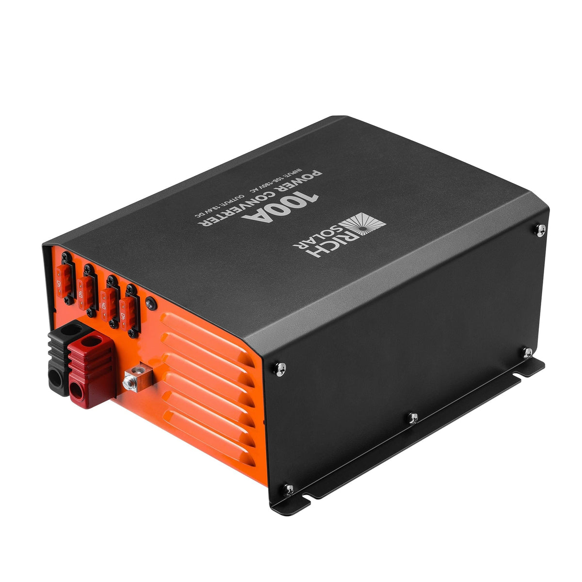 RICH SOLAR 100 Amp Power Converter | 100A 120V Battery Charger | Overload, Overheat, Reverse Polarity Protection | Plug and Play Power Inverters RICH SOLAR