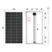 RICH SOLAR | MEGA 100 | 100 Watt Solar Panel | Premier 12V Off-Grid Solar Panel for Vans, Campers, Boats | 25-Year Output Warranty | UL Certified Rigid Solar Panels Rich Solar