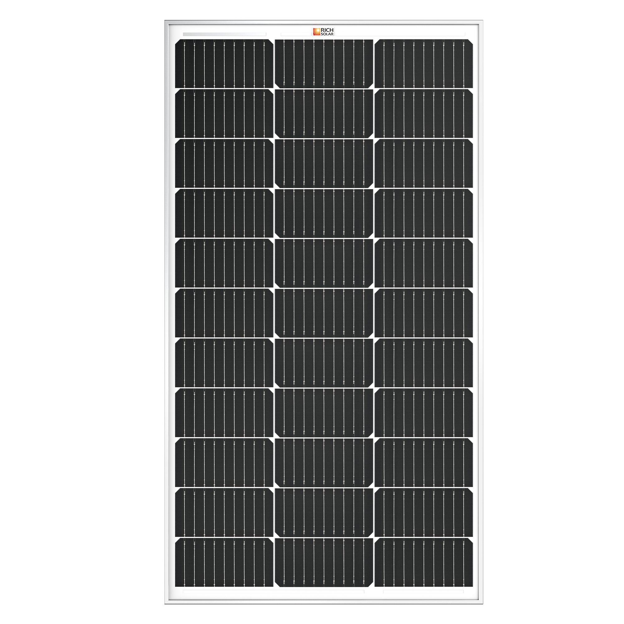 RICH SOLAR | MEGA 100 | 100 Watt Solar Panel | Premier 12V Off-Grid Solar Panel for Vans, Campers, Boats | 25-Year Output Warranty | UL Certified Rigid Solar Panels Rich Solar