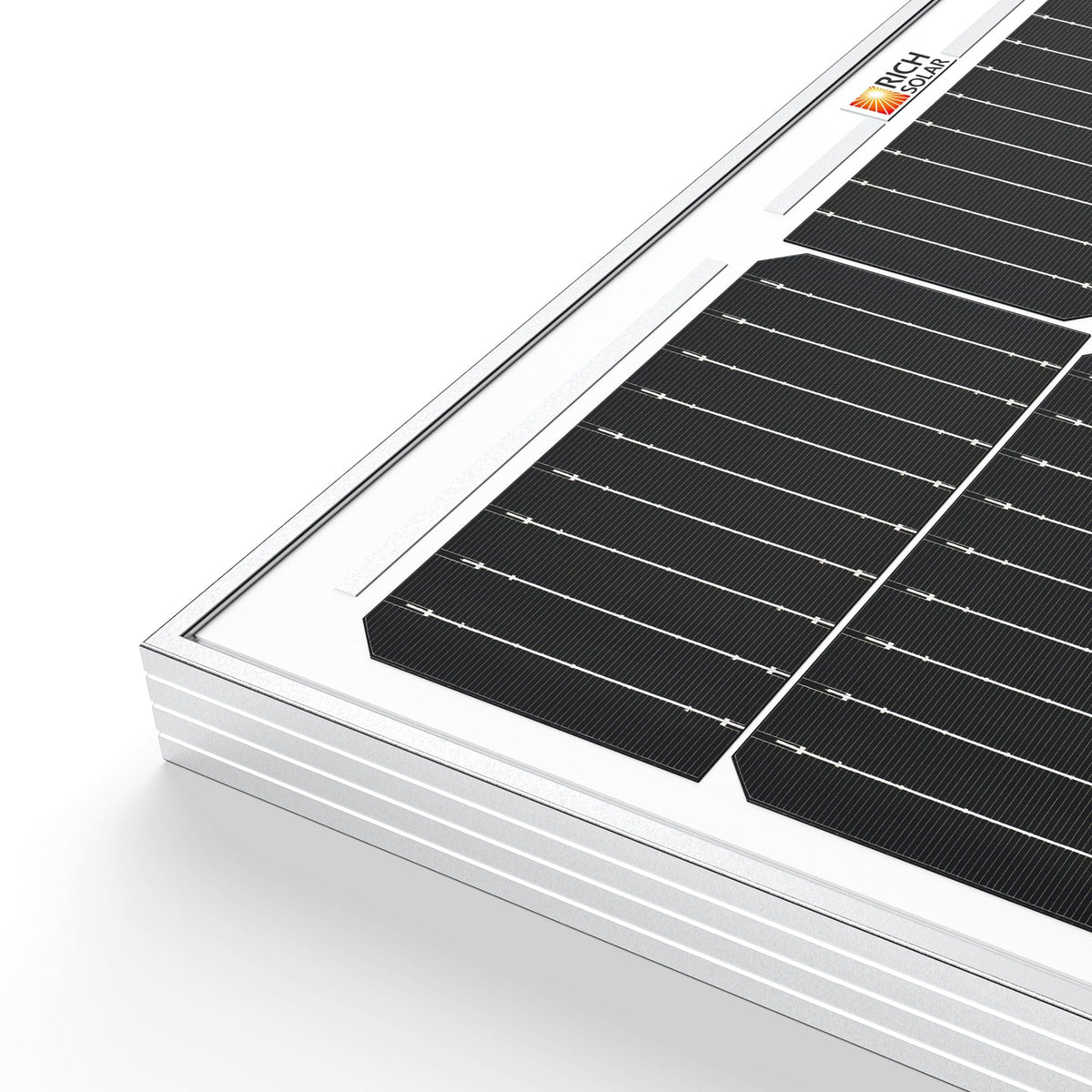 RICH SOLAR MEGA 100 | 100 Watt Solar Panel | Premier 12V Off-Grid Solar Panel for Vans, Campers, Boats | 25-Year Output Warranty | UL Certified Rigid Solar Panels RICH SOLAR
