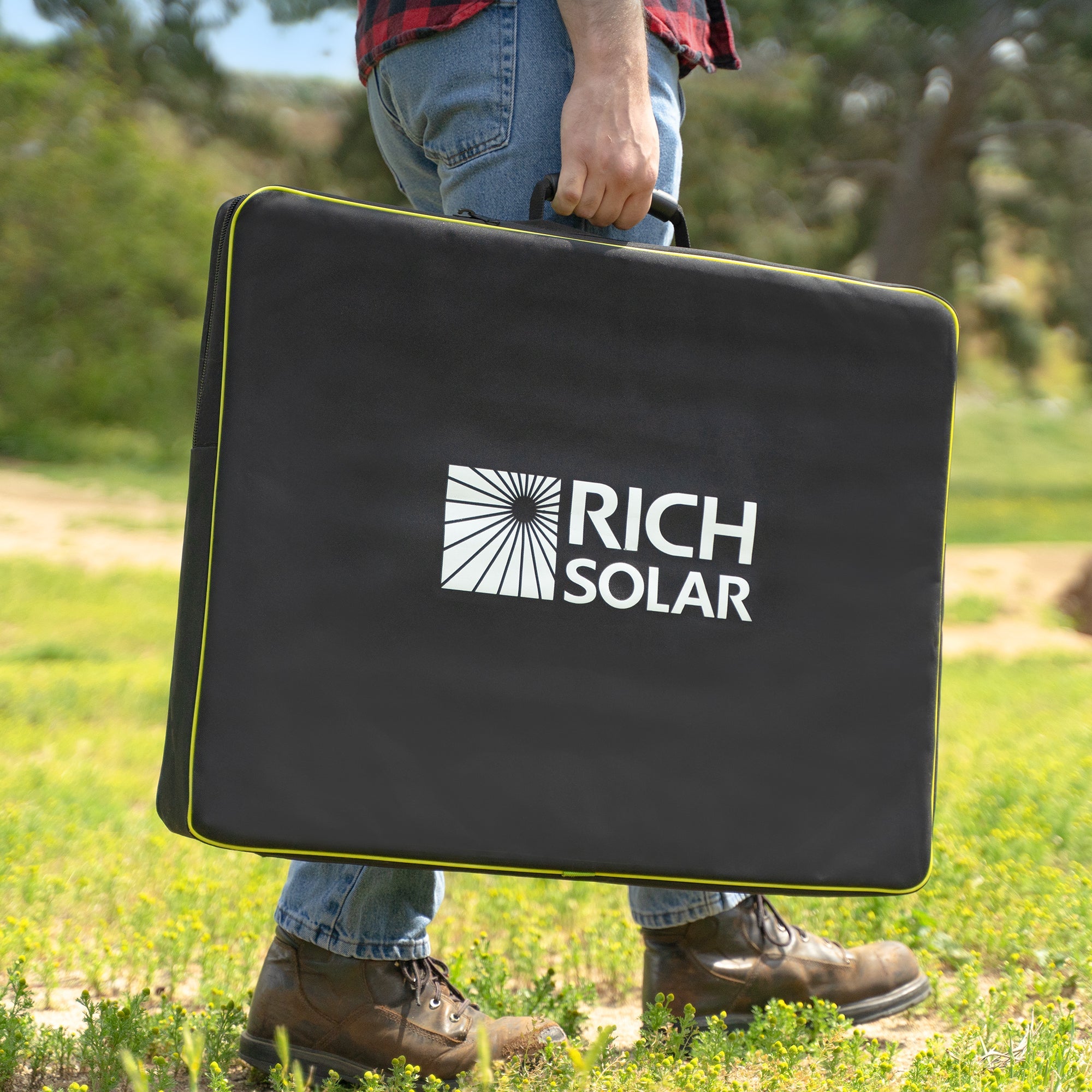 RICH SOLAR MEGA 100 - 100W 12V Portable Briefcase Solar Panel, High Efficiency