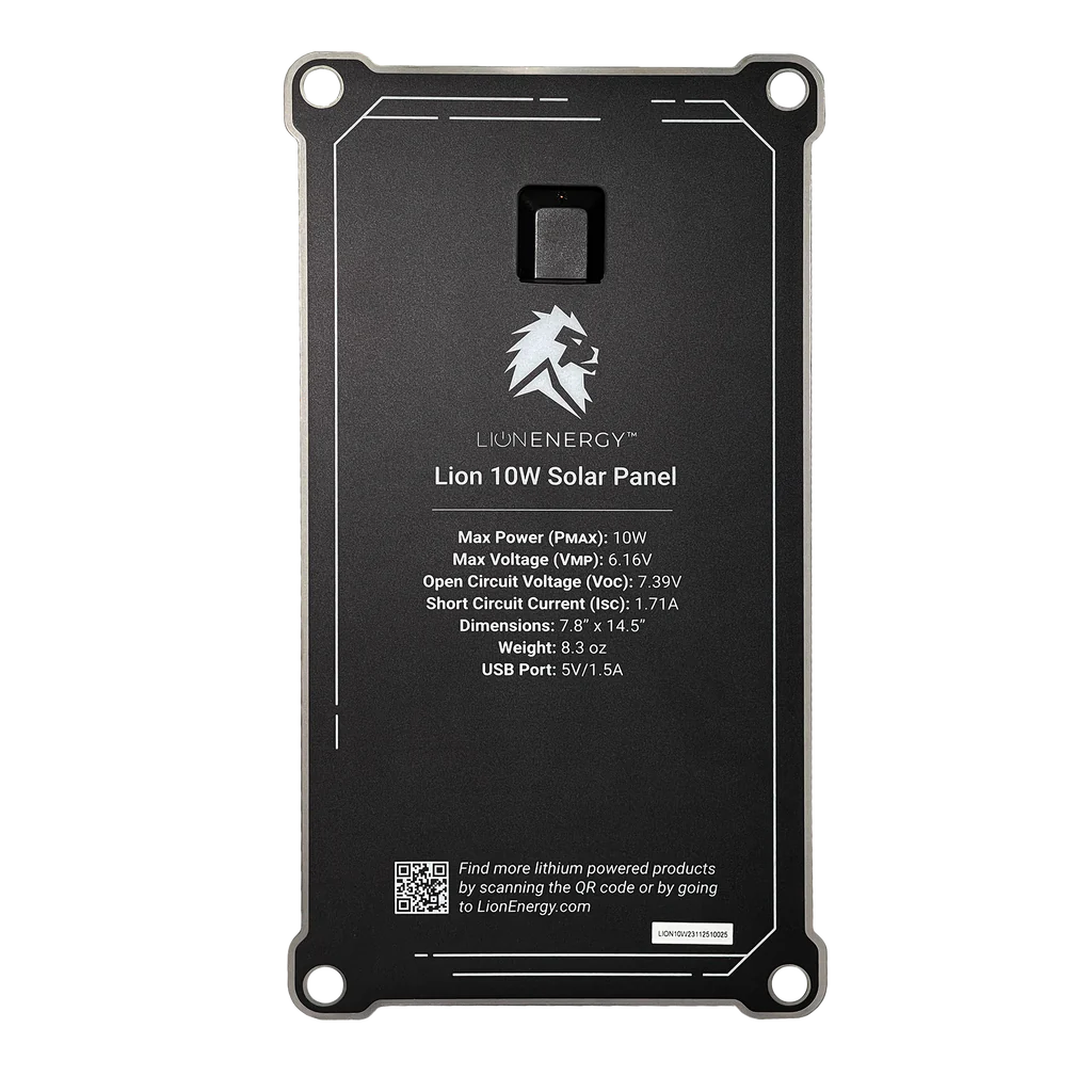 Lion Energy 10W 6V Solar Panel (USB-A) Solar Panels Lion Energy