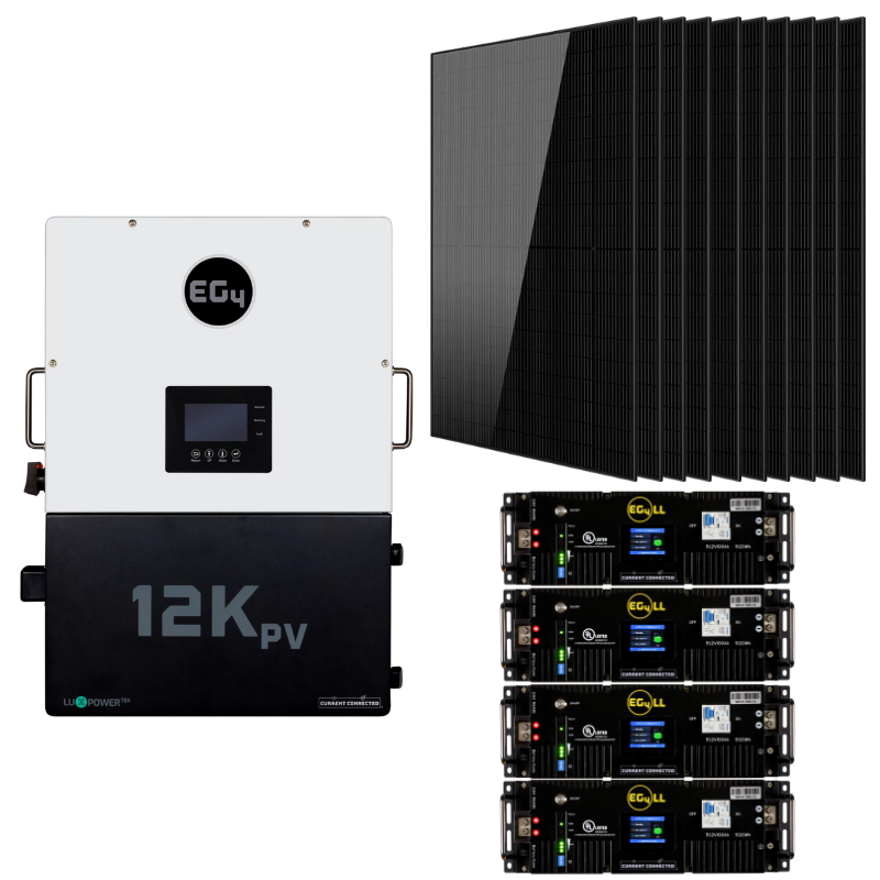 EG4 12kPV Modular Hybrid Power Kit – Flexible Battery & Solar Configurations