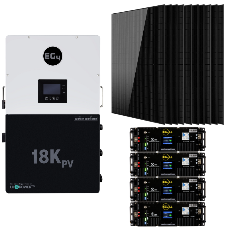 EG4 18kPV High-Capacity Hybrid Power Kit – 12kW Inverter with Flexible Battery & Solar Options