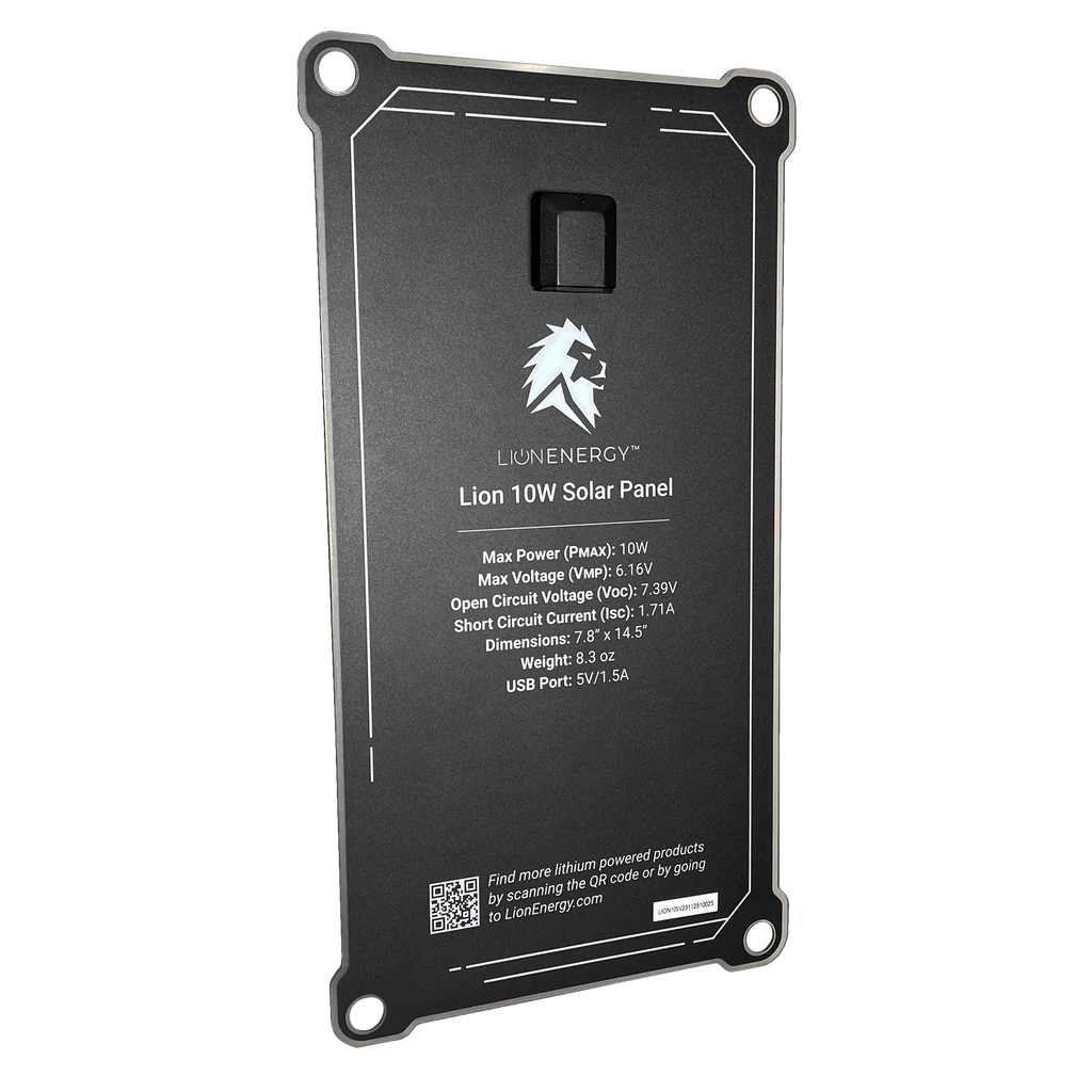 Lion Energy 10W 6V Solar Panel (USB-A) Solar Panels Lion Energy