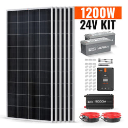 RICH SOLAR 1200 Watt 24V Complete Solar Kit Solar Kits RICH SOLAR