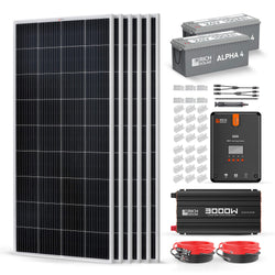 RICH SOLAR 1200 Watt 24V Complete Solar Kit Solar Kits RICH SOLAR