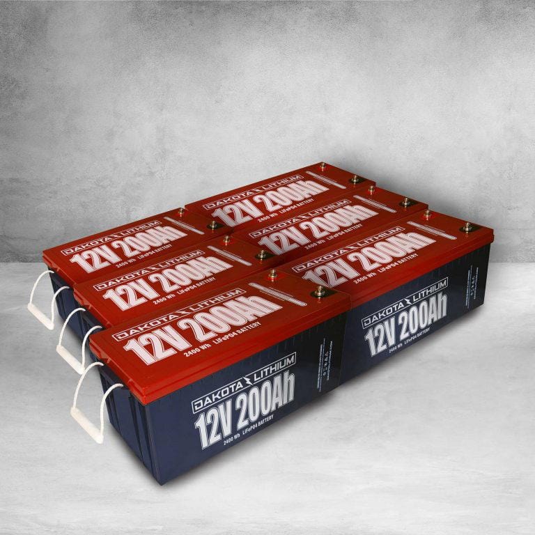 Dakota Lithium 12V 200Ah 15kWh LiFePO4 Solar Battery Bank Batteries Dakota Lithium