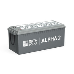 RICH SOLAR ALPHA 2 - 12V 200Ah LiFePO4 Battery, 5,000 Cycles, Bluetooth & Internal Heat Technology Batteries RICH SOLAR