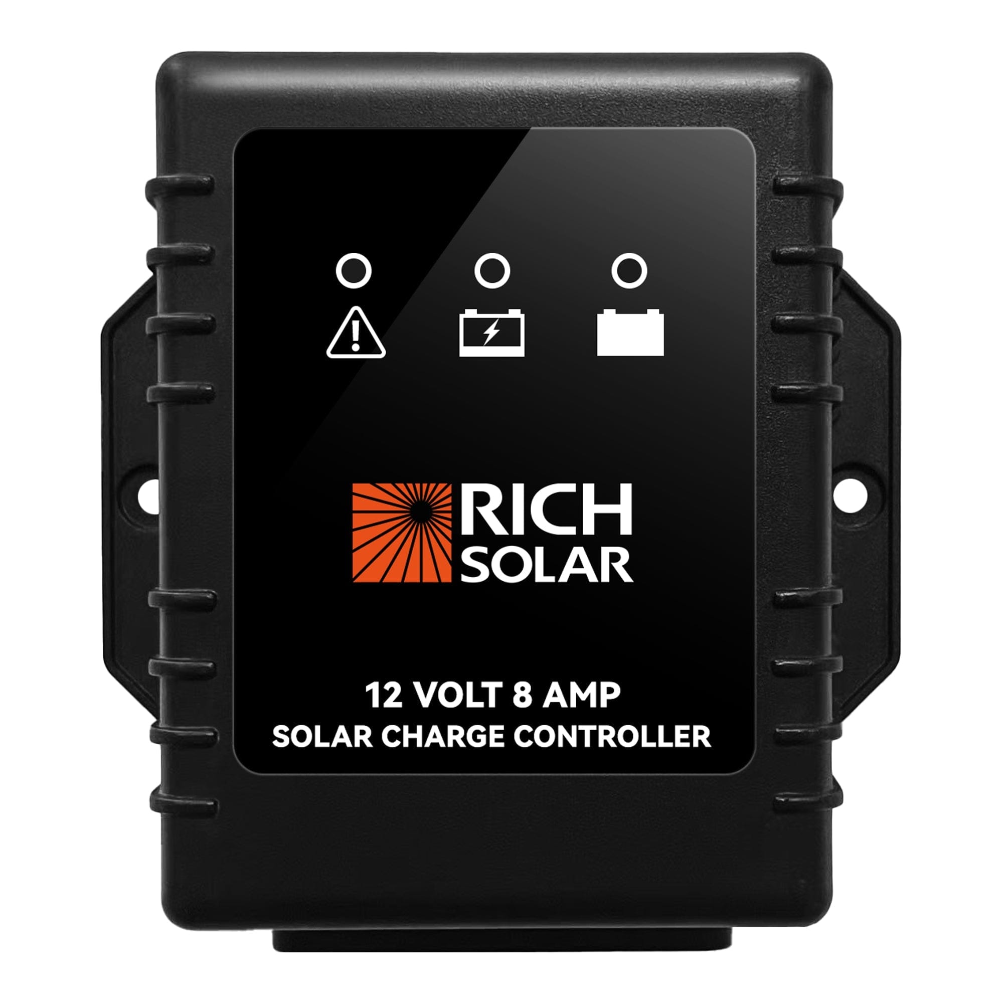 RICH SOLAR BRAVO Waterproof 8 | 8 Amp Waterproof PWM Solar Charge Controller | Waterproof 20A 12V PWM Controller for RVs, Trailers, Campers, Vans, Boats, Off-Grid | #1 Waterproof Solar Controller PWM Charge Controllers RICH SOLAR