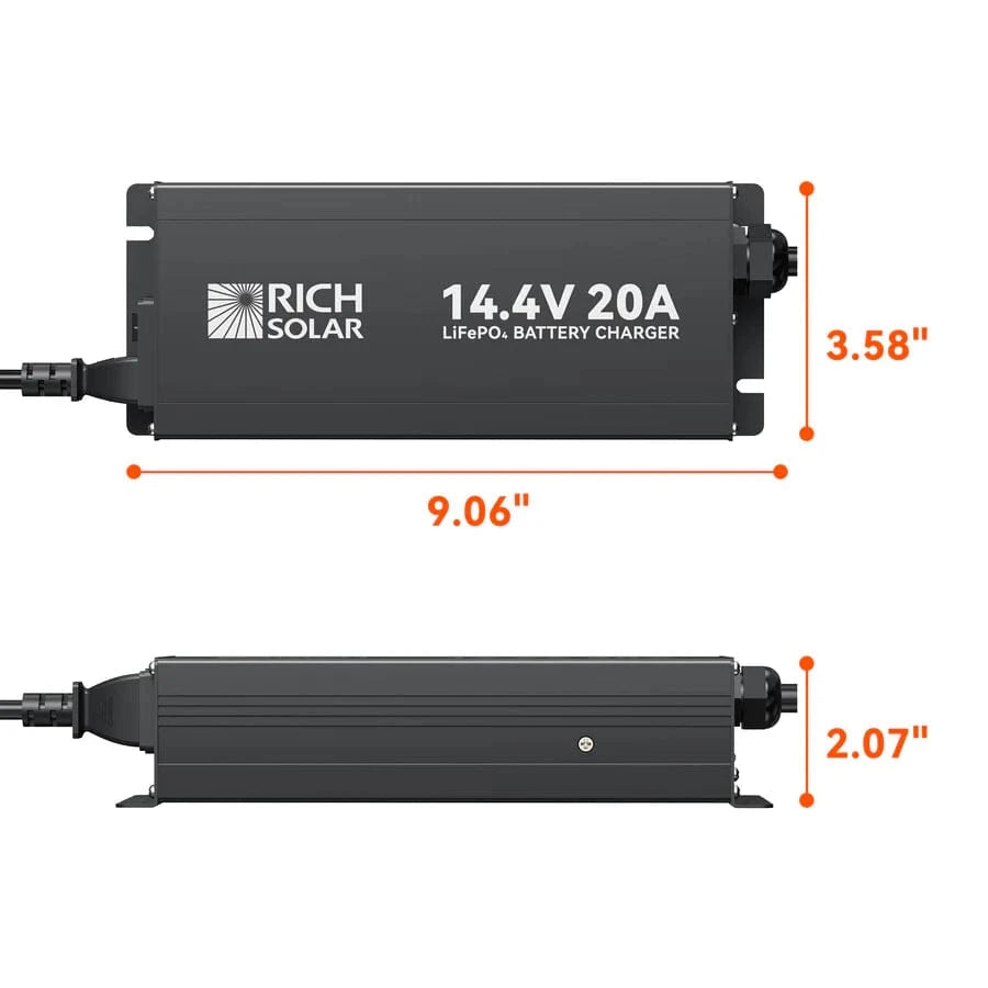 12V Lithium Battery Charger - 14.4V 20A
