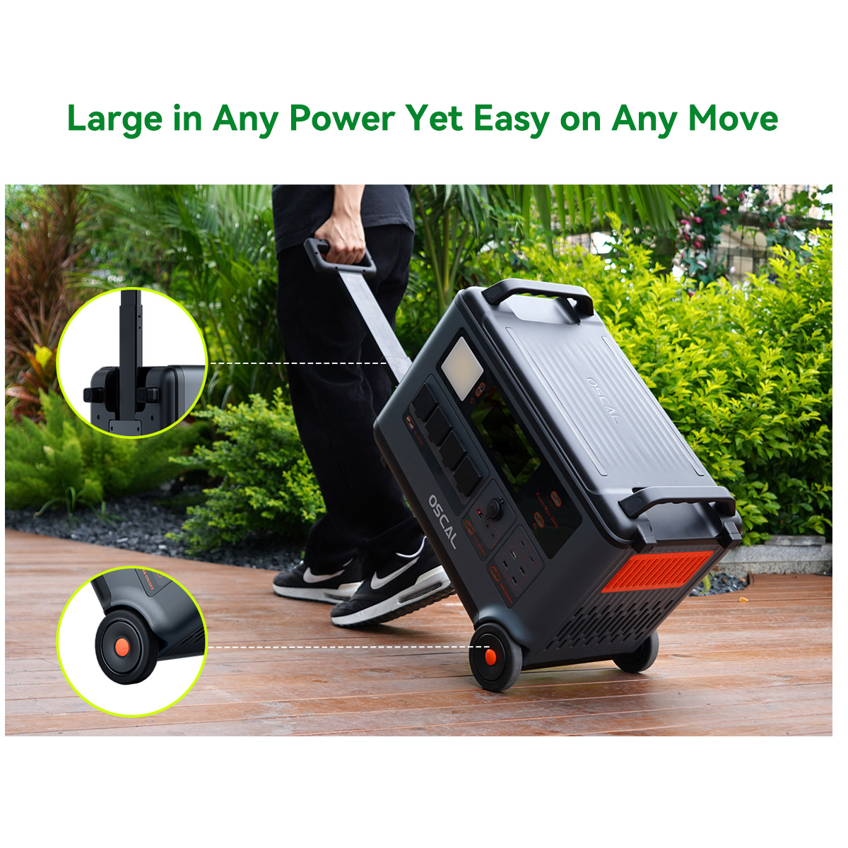 Oscal PowerMax 6000 | 6000W Portable Power Station with 120/240V Dual Voltage Solar Generators Oscal