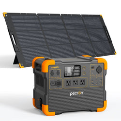 PECRON E1500LFP Expandable Portable Power Station 2200W 1536Wh Solar Generators PECRON