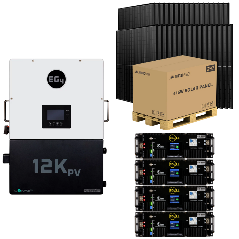 EG4 12kPV Modular Hybrid Power Kit – Flexible Battery & Solar Configurations