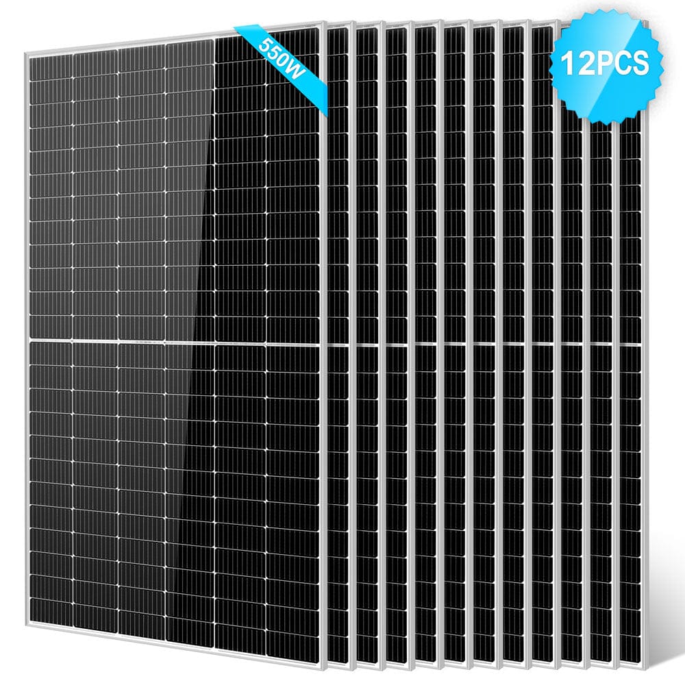 Sungold Power 550 Watt Monocrystalline PERC Solar Panel Rigid Solar Panels SunGoldPower 12pcs