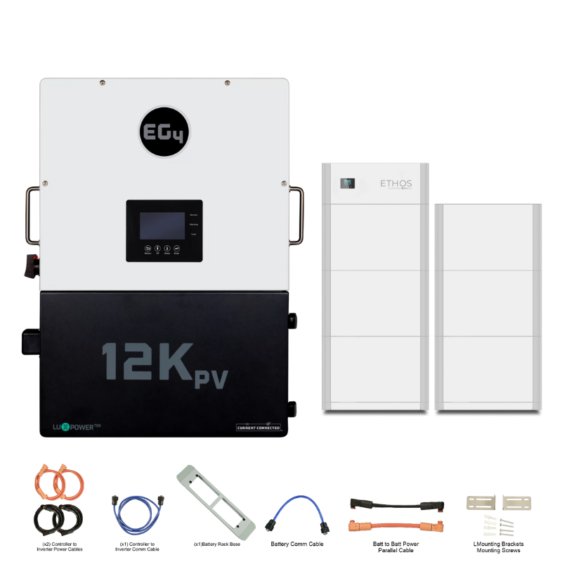 EG4 12kPV ETHOS Kit Hybrid Power System with Stackable Storage & Solar Options