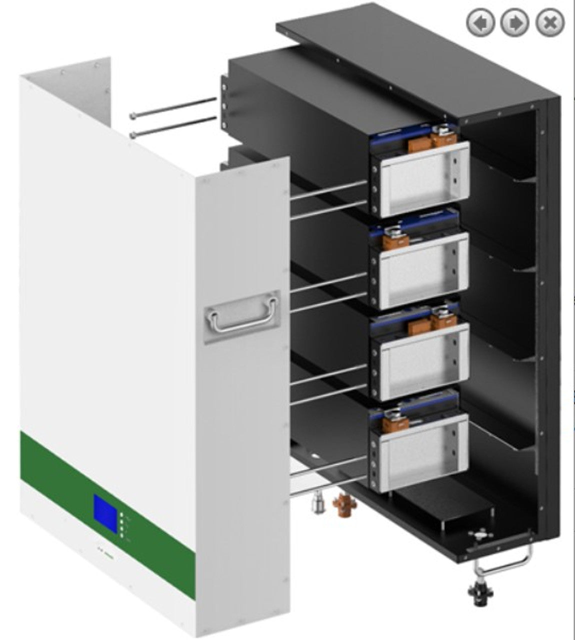 Liniotech 14.33 kwh 48V 280ah UL9540 / UL9540A / UL1973 CE-EMC Power Storage Wall with Heating Function