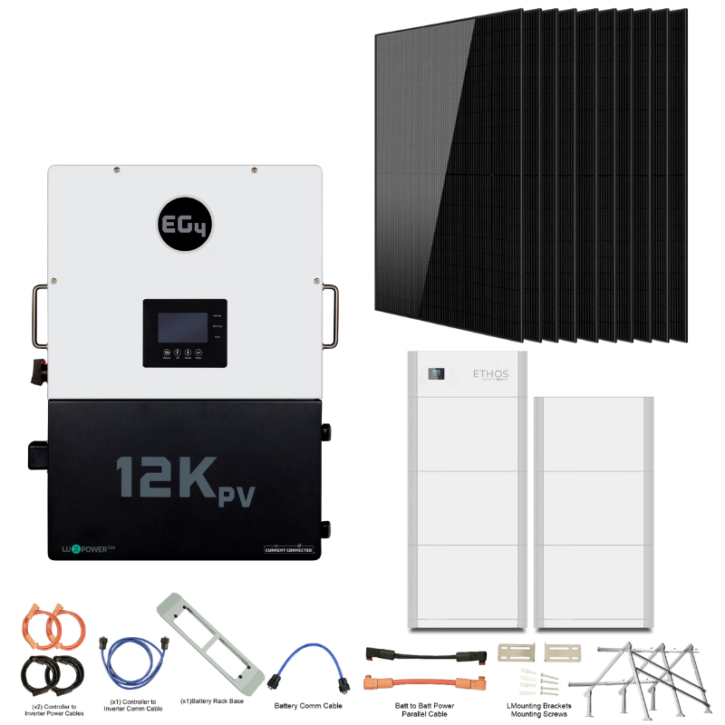 EG4 12kPV ETHOS Kit Hybrid Power System with Stackable Storage & Solar Options