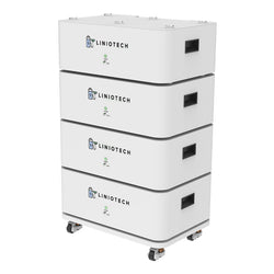 LINIOTECH 10 KWh 200Ah 48V LiFePO4 Lithium Solar Battery Brick Stackable