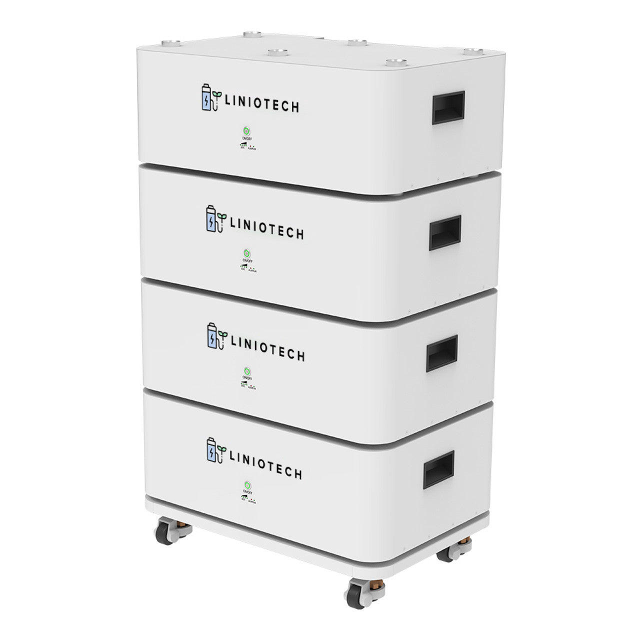 LINIOTECH 10 KWh 200Ah 48V LiFePO4 Lithium Solar Battery Brick Stackable