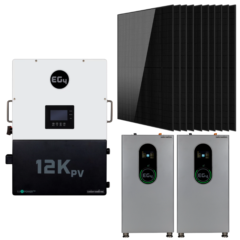 EG4 12kPV Modular Hybrid Power Kit – Flexible Battery & Solar Configurations