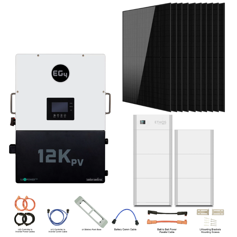 EG4 12kPV ETHOS Kit Hybrid Power System with Stackable Storage & Solar Options