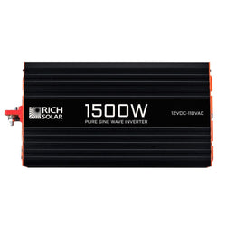 RICH SOLAR NOVA PURE 1.5K | 1500 (1.5kW) Watt 12 Volt Industrial Pure Sine Wave Inverter | Powerful 1500W 12V Off-Grid Inverter for RVs, Trailers, Campers, Vans, Trucks, Overlanders, Boats | Top Rated Off-Grid Inverters RICH SOLAR