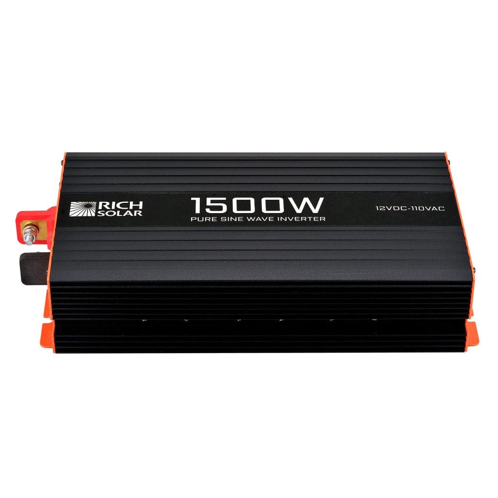 RICH SOLAR NOVA PURE 1.5K | 1500 (1.5kW) Watt 12 Volt Industrial Pure Sine Wave Inverter | Powerful 1500W 12V Off-Grid Inverter for RVs, Trailers, Campers, Vans, Trucks, Overlanders, Boats | Top Rated Off-Grid Inverters RICH SOLAR