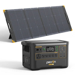 Pecron F3000 solar generator with portable solar panel