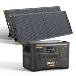 Portable solar generator with panels