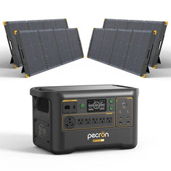 Pecron F3000 Portable Power Station with Solar Panels