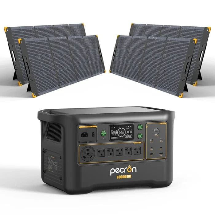 Pecron F3000 Portable Power Station with Solar Panels