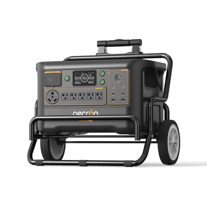 Portable power station with wheels