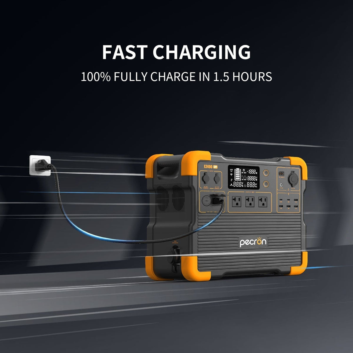 PECRON E2400LFP Portable Power Station 2400W 2048Wh Solar Generators PECRON