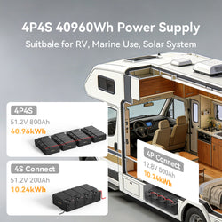 PECRON WB12200 Lithium 12V 200Ah Deep Cycle LiFePO4 Battery