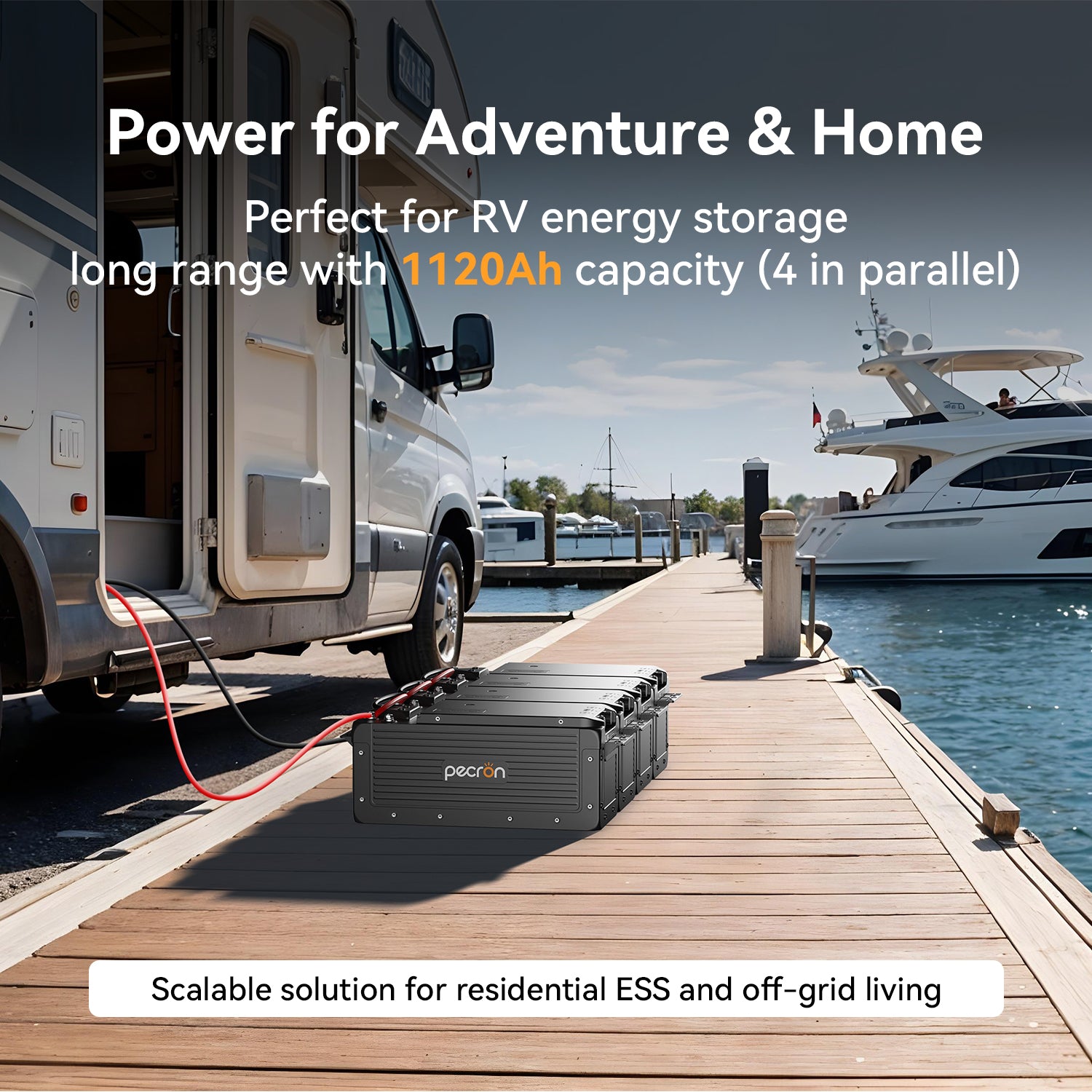 PECRON WB12200 Lithium 12V 200Ah Deep Cycle LiFePO4 Battery